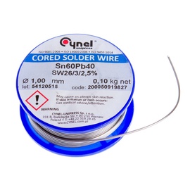 Lode Cynel Unipress Solder Wire SN60 1mm 100g