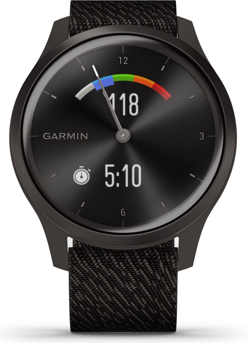 Viedais pulkstenis Garmin Vivomove, melna