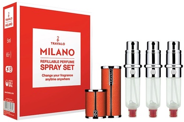 Travalo Milano Refillable Flacon 3x5ml Orange