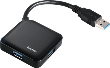 Hama USB 3.0 Hub 4-port Black