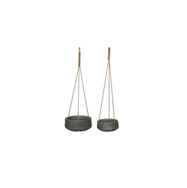 Puķu pods LT14515R-2S+LT8039, zaļa, stiprināms