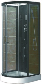 Dušas kabīne Vento Tivoli, masāžas, pusapaļā, 900 mm x 900 mm x 2150 mm