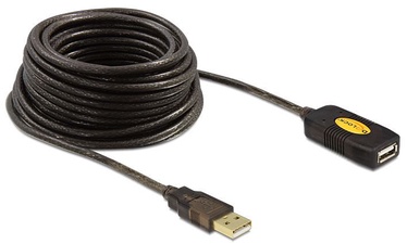 Laidas Delock USB / USB USB 2.0 A male, USB 2.0 A female, 5 m, juoda