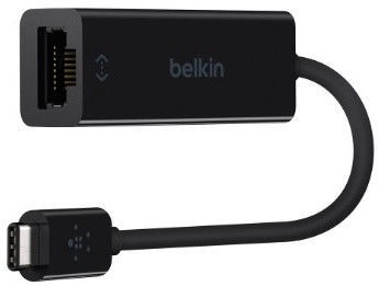 Belkin Adapter USB-C to Gigabit Ethernet Black 15cm