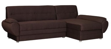 Bodzio Livonia Right Corner Folding Sofa Fabric Brown
