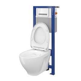 Seinapealse WC-poti komplekt Cersanit S701-302, 113 cm