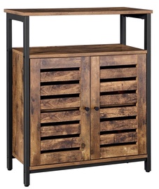 Комод Songmics Vasagle Lowell ULSC76BX, коричневый/черный, 70x30x80 см