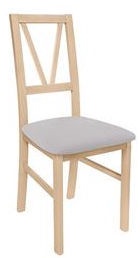 Стул для столовой Black Red White Filo Oak, 1 шт.