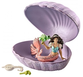 Schleich Set Mermaid With Baby Turtle In Shell 70562
