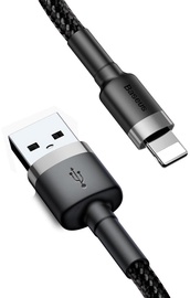 Провод Baseus, USB/Apple Lightning, 0.5 м, черный/серый