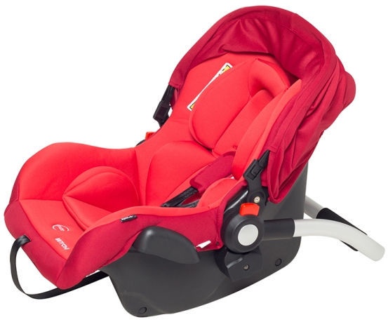 Pārnēsājams autokrēsliņš ar šūpuli Britton BabyWay Plus, sarkana, 0 - 13 kg