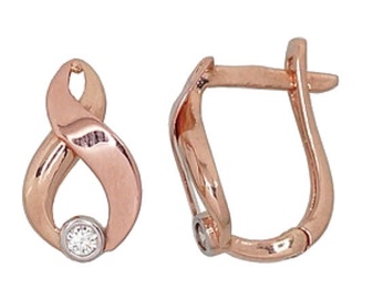 Diamond Sky Gold Earrings Infinity