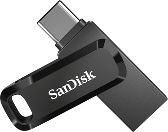 USB atmintinė SanDisk Ultra Dual Drive Go, juoda, 32 GB