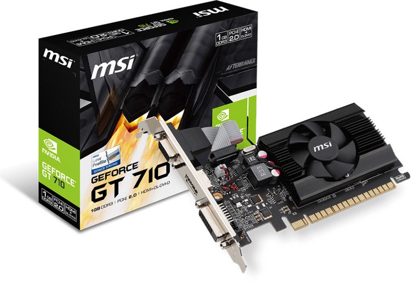 Vaizdo plokštė MSI GeForce GT 710 GT7101GD3LP, 1 GB, GDDR3