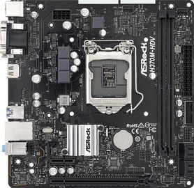 Pagrindinė plokštė ASRock H370M-HDV