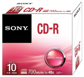 Sony CD-R 700MB 48x Slim 10pcs