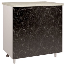 OEM Kitchen Bottom Cabinet 80 D2 4 Black Rose