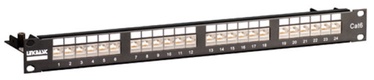 Linkbasic CAT 6 UTP Patch Panel 24-Port Black