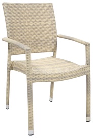 Lauko krėslas Garden4you Wicker, smėlio ruda, 66 cm x 59 cm x 92.5 cm