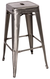Signal Meble Hoker Long Bar Stool Brushed Steel
