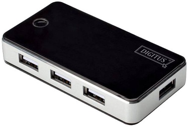 Digitus DA-70240 USB 2.0 4 Port Hub Black/Silver