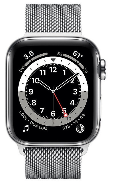 Умные часы Apple Watch 6 GPS + Cellular 40mm, серебристый