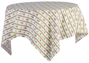 Home4you Tablecloth Xmas Story 150x150cm Pine