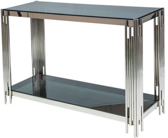 Konsoles galds Signal Meble Fossil C Silver, 1200x400x780 mm