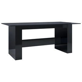 Söögilaud VLX Gloss 800475, must, 1800 mm x 800 mm x 760 mm
