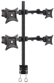 Televizoriaus laikiklis Techly Quadruple Desk Monitor Arm Adjustable 13-27"