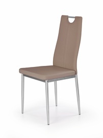 Ēdamistabas krēsls K202 V-CH-K/202-KR-CAPPUCINO, brūna, 59 cm x 44 cm x 97 cm