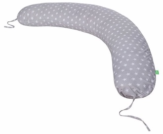 Lulando Bomerang Pregnanacy Pillow Grey With White Stars 200x39cm