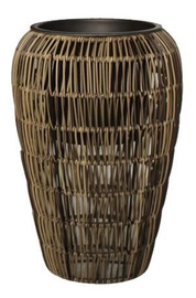 Puķu pods Home4you Flowerpot Wicker D26x38cm Brown