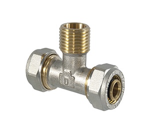 Savelkams trejgabals TDM Brass 1060, 90 °, 18mm x 1/2", misiņš/niķelis