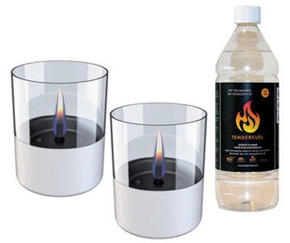 Tenderflame Lilly Table Burner Set 10cm White