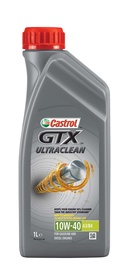 Машинное масло Castrol GTX Ultraclean 10W - 40, полусинтетическое, для легкового автомобиля, 1 л
