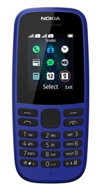 Mobiiltelefon Nokia 105 2019, sinine, 4MB/4MB