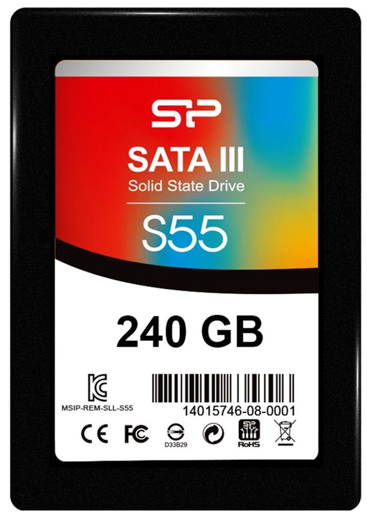 Kietasis diskas (SSD) Silicon Power Slim SP240GBSS3S55S25, 2.5", 240 GB