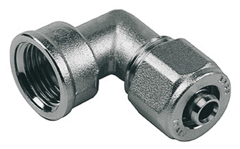 Užveržiamoji alkūnė TDM Brass 32 mm x 1 IN x 3 mm, su vidiniu sriegiu