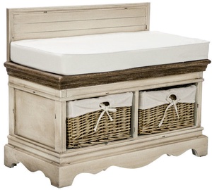 Kingapink Home4you Samira 13729, pruun/valge, 90 cm x 42 cm x 70.5 cm