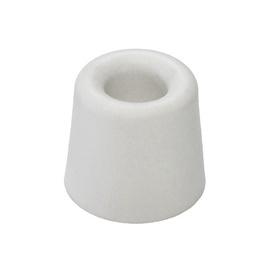 Durvju atbalsts Barcz, 30 mm x 28 mm, gumija, balta