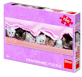 Puzle Dino Panoramic Kittens, 150 gab.