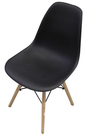 Valgomojo kėdė, juoda, 52.5 cm x 46.5 cm x 81.5 cm