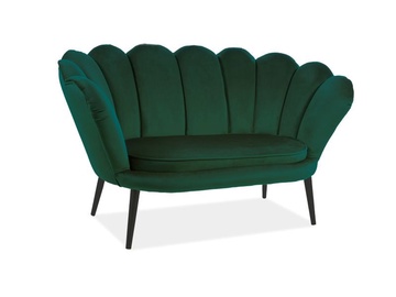 Signal Meble Magnolia 2 Velvet Sofa Green/Wenge