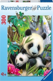 Puzle Ravensburger Lovely Panda 13065, 300 gab.