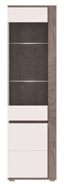 WIPMEB Ares AS9 Display Cabinet Enderein Oak/White High Gloss