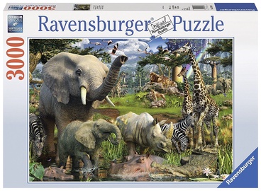Ravensburger Puzzle Animals At The Water Point 3000pcs
