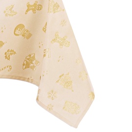 AmeliaHome Christmas Story Tablecloth HMD Gold 140x400cm