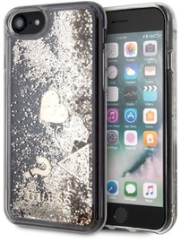 Guess Glitter Hearts Back Case For Apple iPhone 7/8 Gold