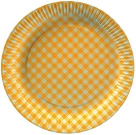 Pap Star Invitation Paper Plates 20pcs Yellow